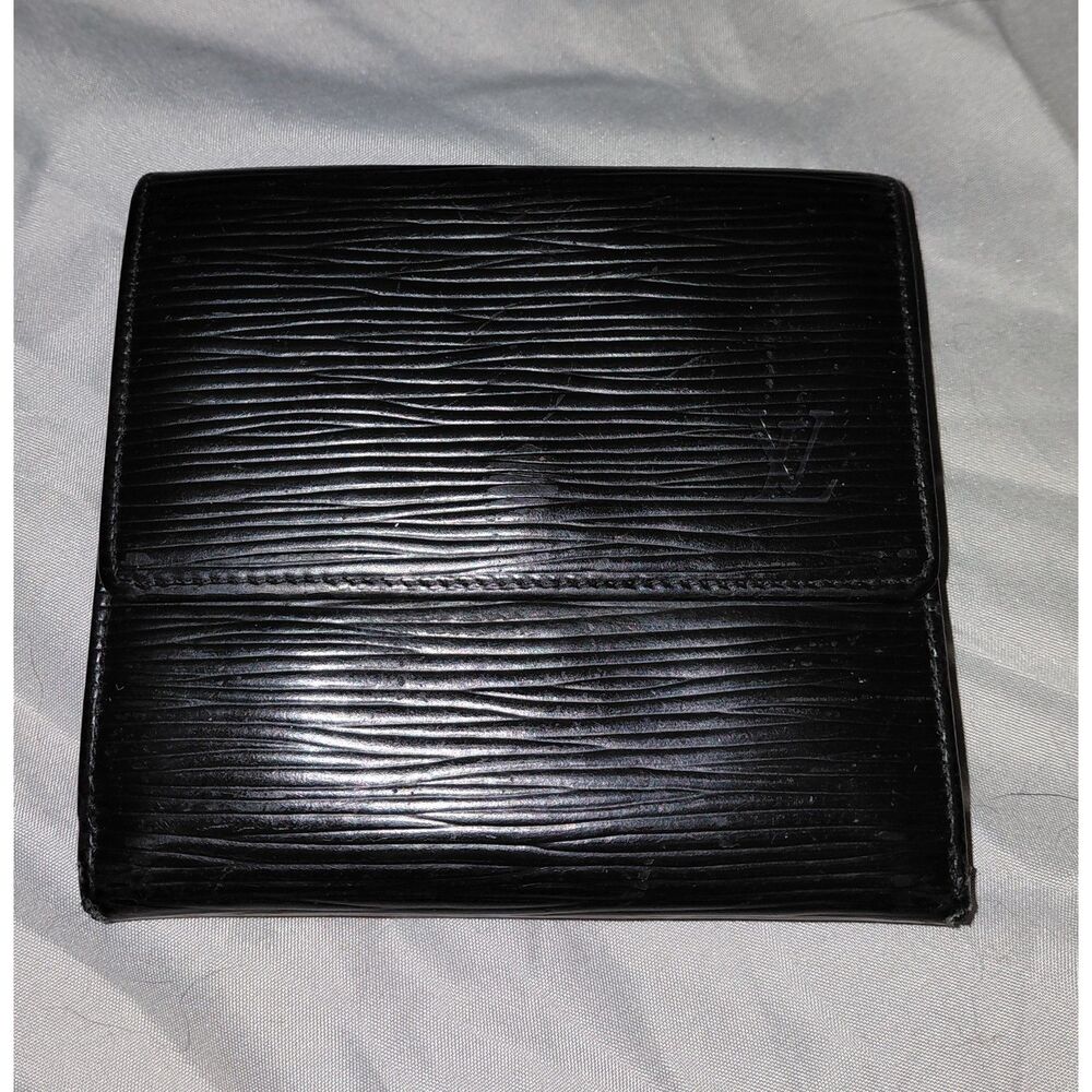 Louis Vuitton Epi Leather Black Trifold Wallet
